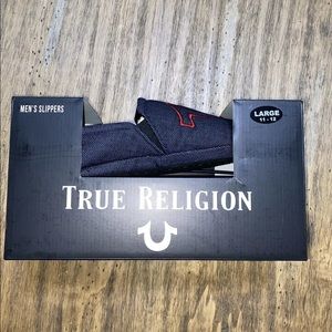True Religion Men's House Slipper Sizes (11-12) -